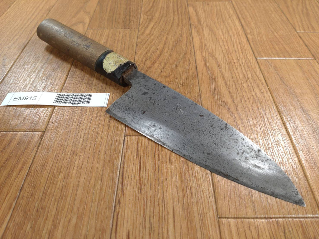 Japanese Chef's Kitchen Knife DEBA Vintage hocho OLD Cleavers from Japan 152/288mm EM915