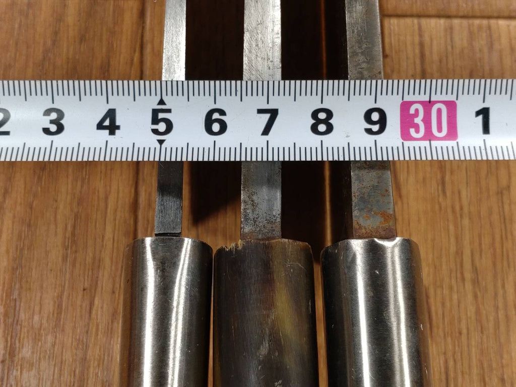 Japanese Chef's Kitchen Knife Set 3 Piece DEBA  Vintage from Japan HOCHO FF326