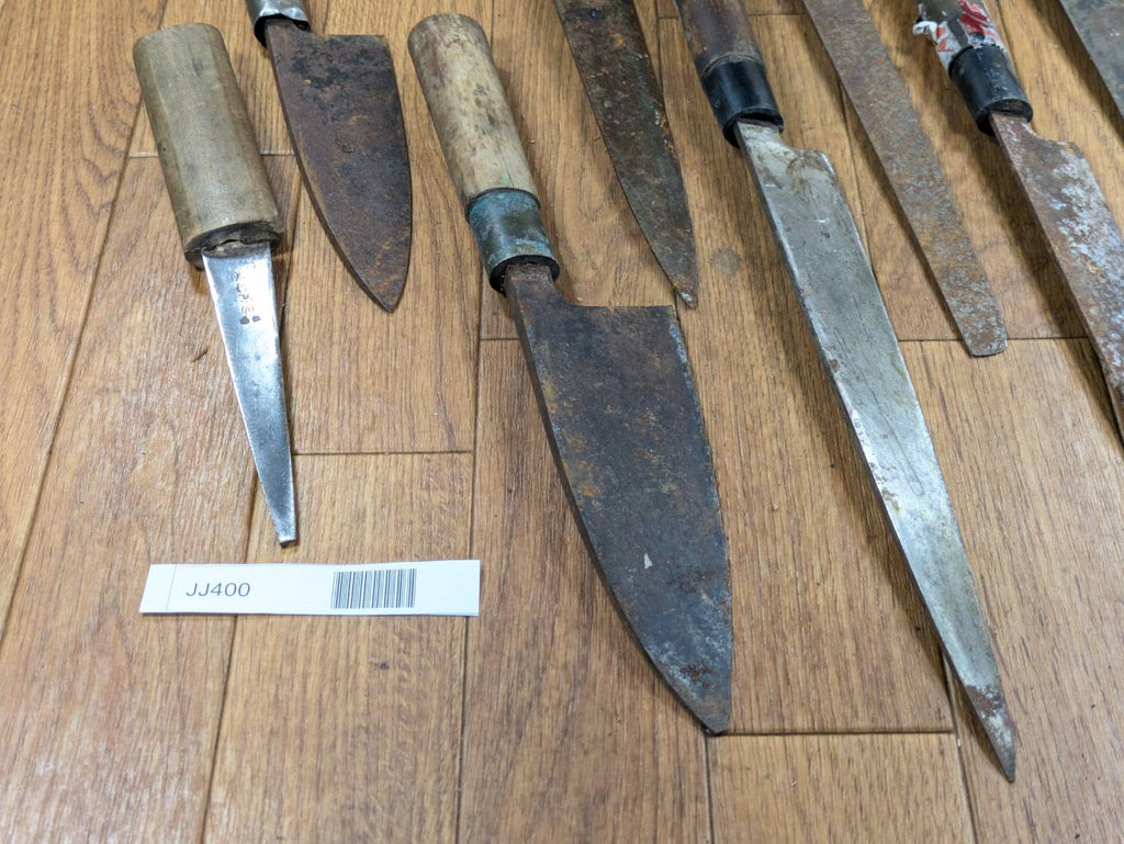 BROKEN DAMAGED Japanese Chef's Kitchen Knife Vintage from Japan HOCHO JJ400