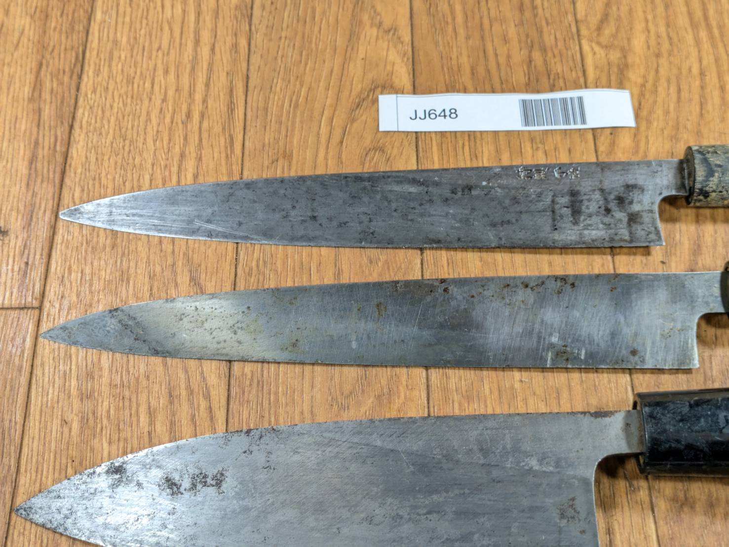 Japanese Chef's Kitchen Knife Set 5 Piece YANAGIBA DEBA Vintage from Japan HOCHO JJ648