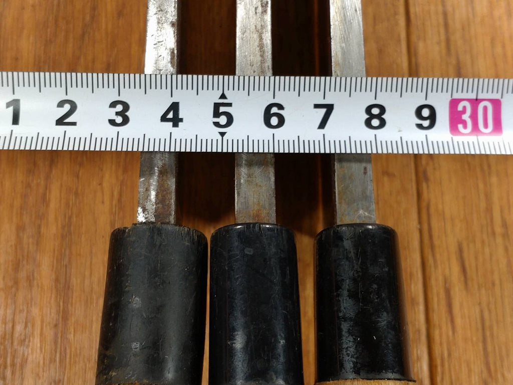 Japanese Chef's Kitchen Knife Set 3 Piece DEBA Vintage from Japan HOCHO FF338