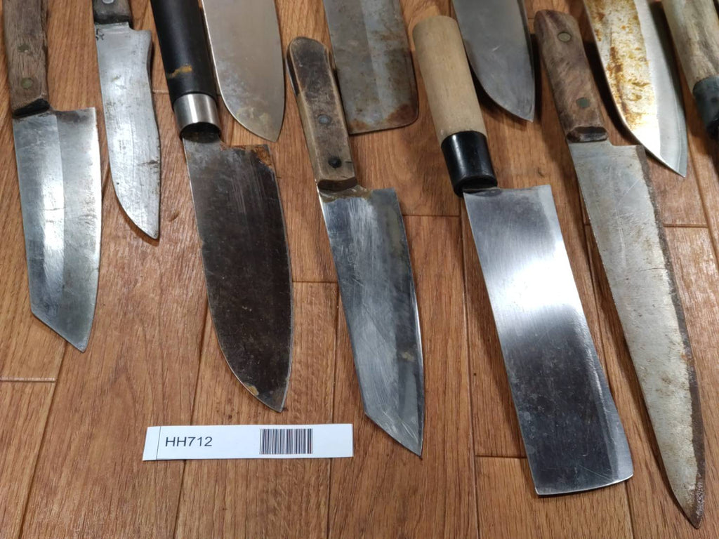 Damaged Lot of Japanese Chef's Kitchen Knives hocho set from Japan HH712