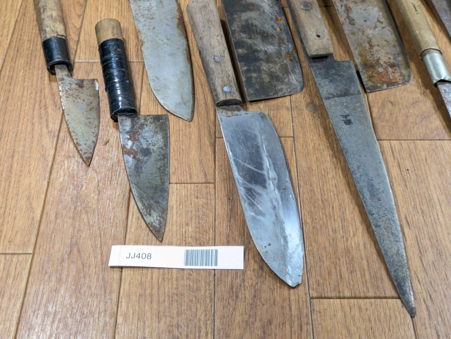 BROKEN DAMAGED Japanese Chef's Kitchen Knife Vintage from Japan HOCHO JJ408