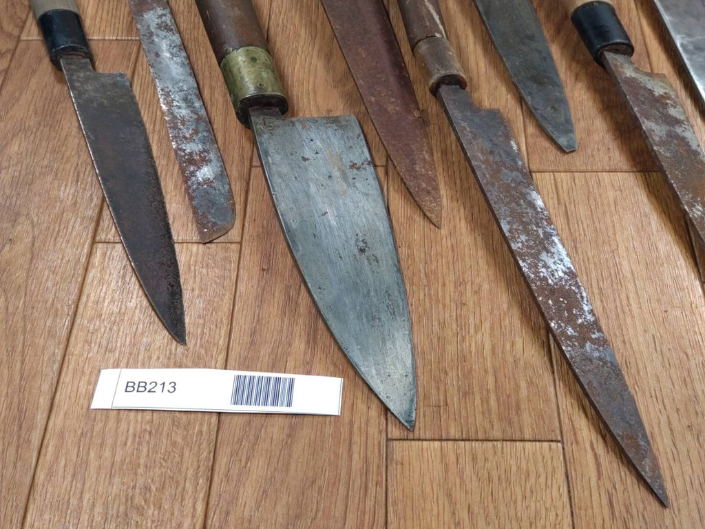 BROKEN DAMAGED Japanese Chef's Kitchen Knife Vintage from Japan HOCHO BB213