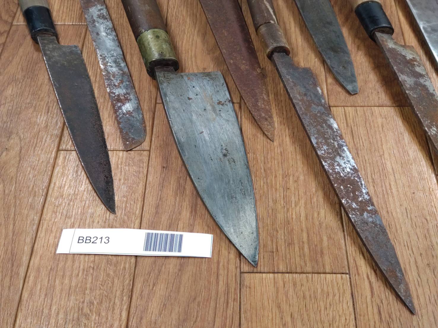 BROKEN DAMAGED Japanese Chef's Kitchen Knife Vintage from Japan HOCHO BB213