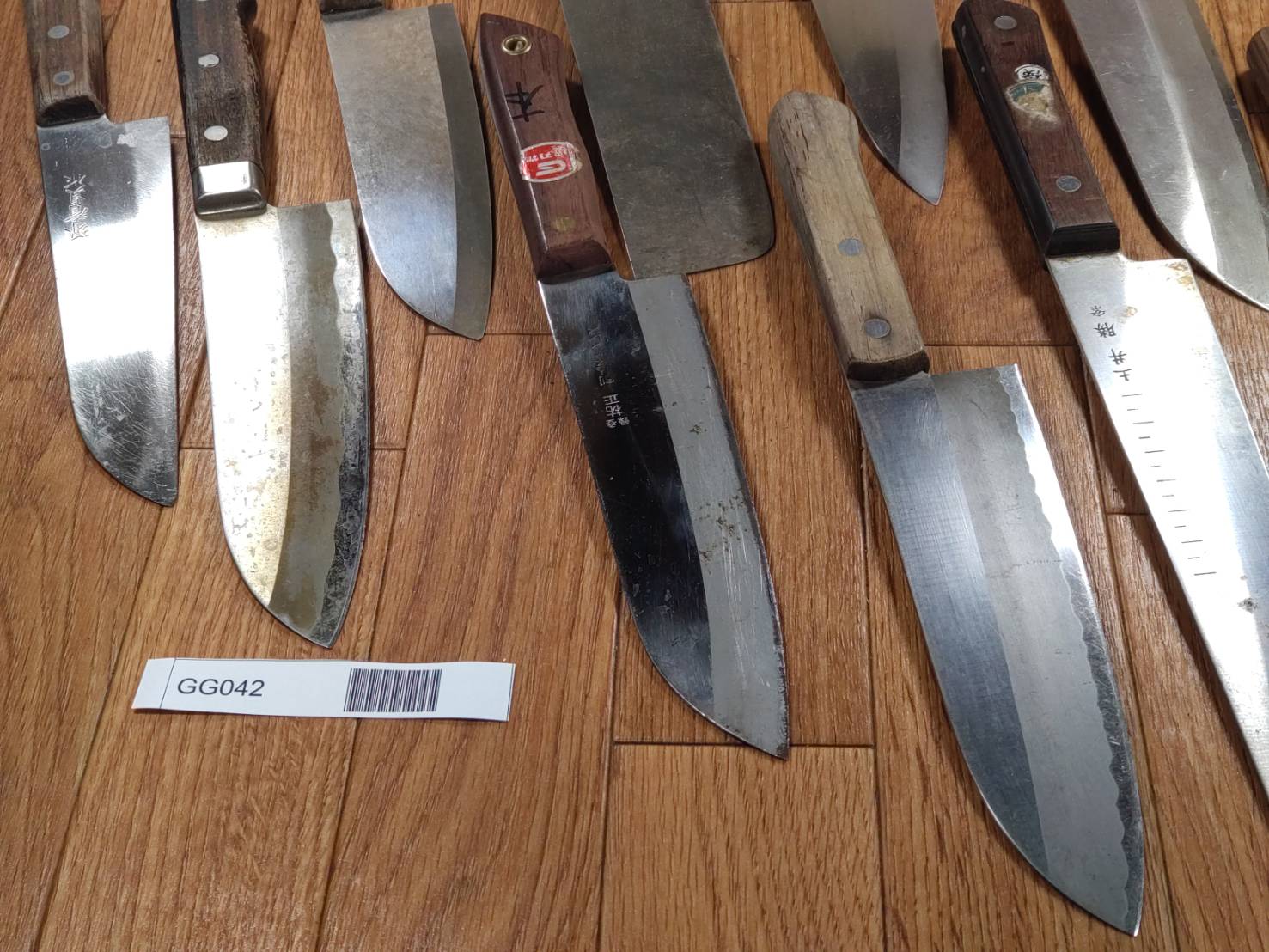 Damaged Lot of Japanese Chef's Kitchen Knives hocho set from GG042