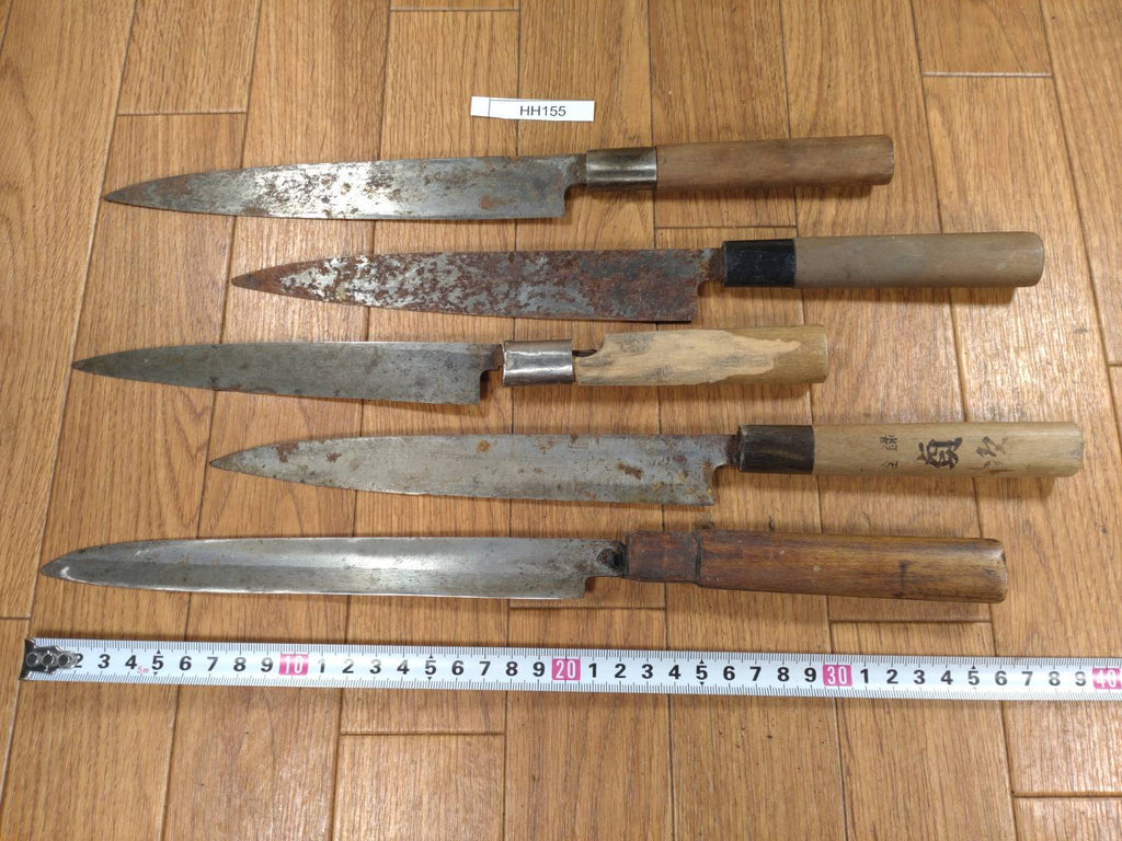 BROKEN DAMAGED Japanese Chef's Kitchen Knife Vintage from Japan HOCHO HH155