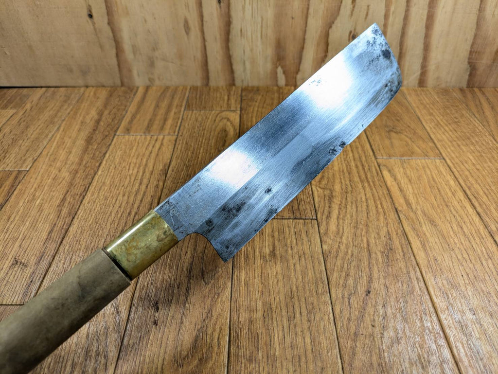 Japanese Chef's Kitchen Knife Nakiri Vintage hocho OLD from Japan 194/345mm JJ507