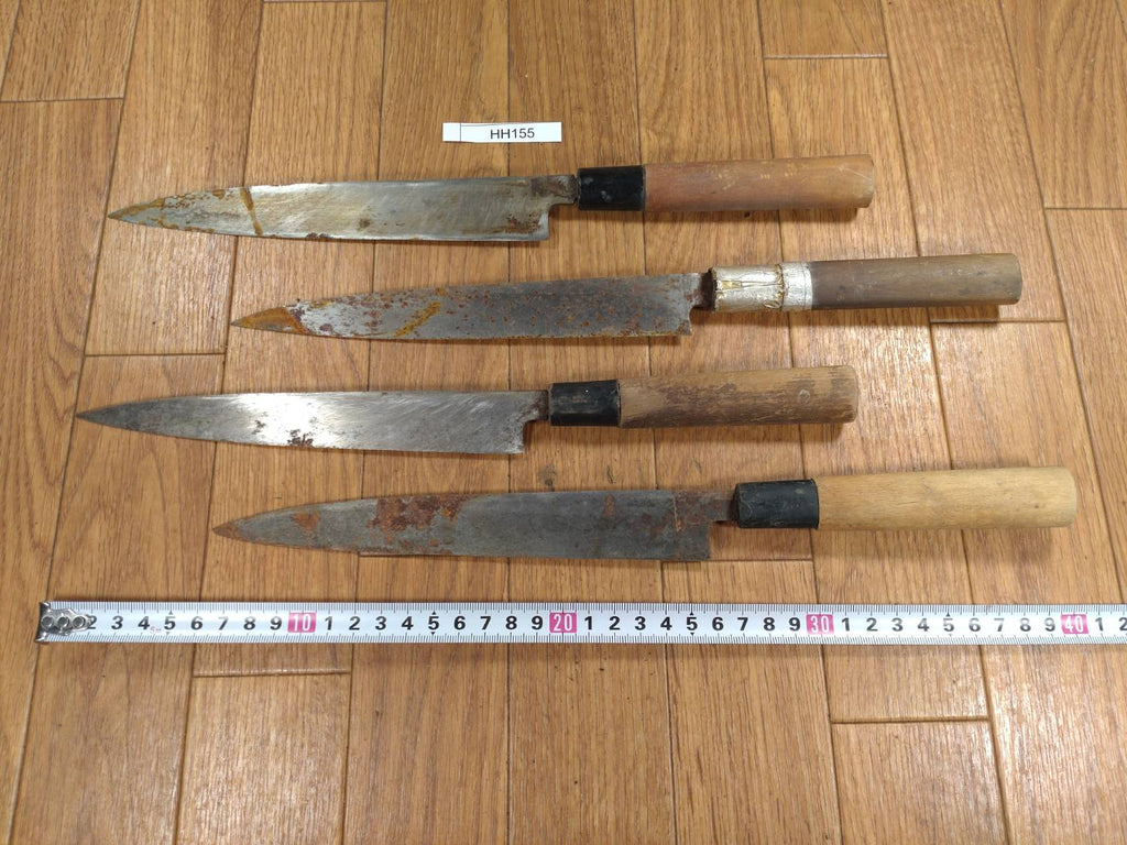 BROKEN DAMAGED Japanese Chef's Kitchen Knife Vintage from Japan HOCHO HH155