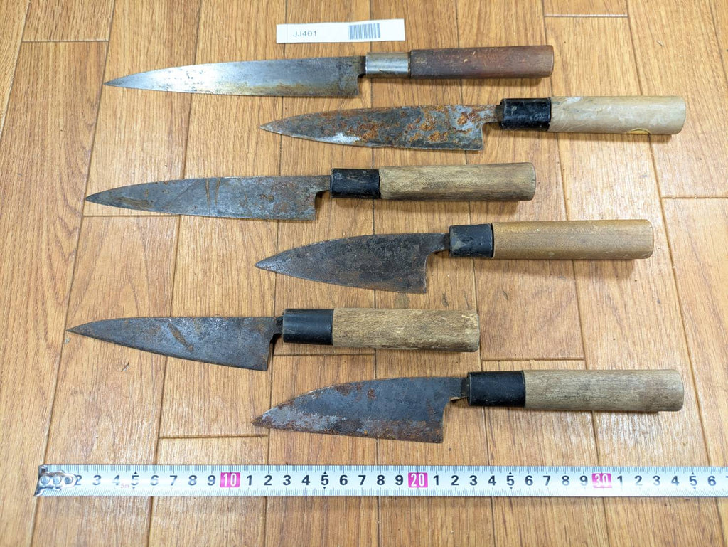 BROKEN DAMAGED Japanese Chef's Kitchen Knife Vintage from Japan HOCHO JJ401