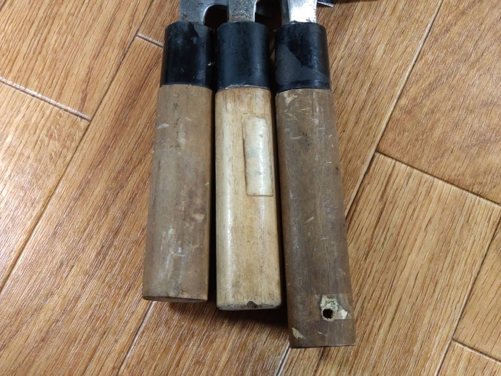 Japanese Chef's Kitchen Knife Set 3 Piece DEBA  Vintage from Japan HOCHO PA148