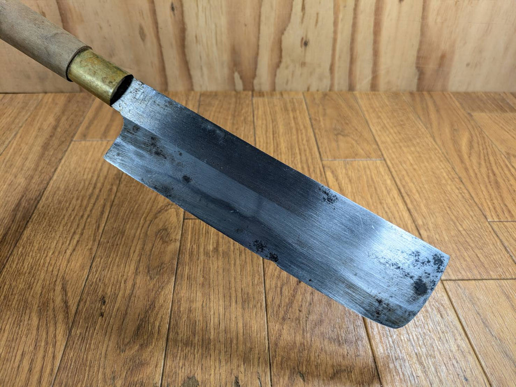 Japanese Chef's Kitchen Knife Nakiri Vintage hocho OLD from Japan 194/345mm JJ507