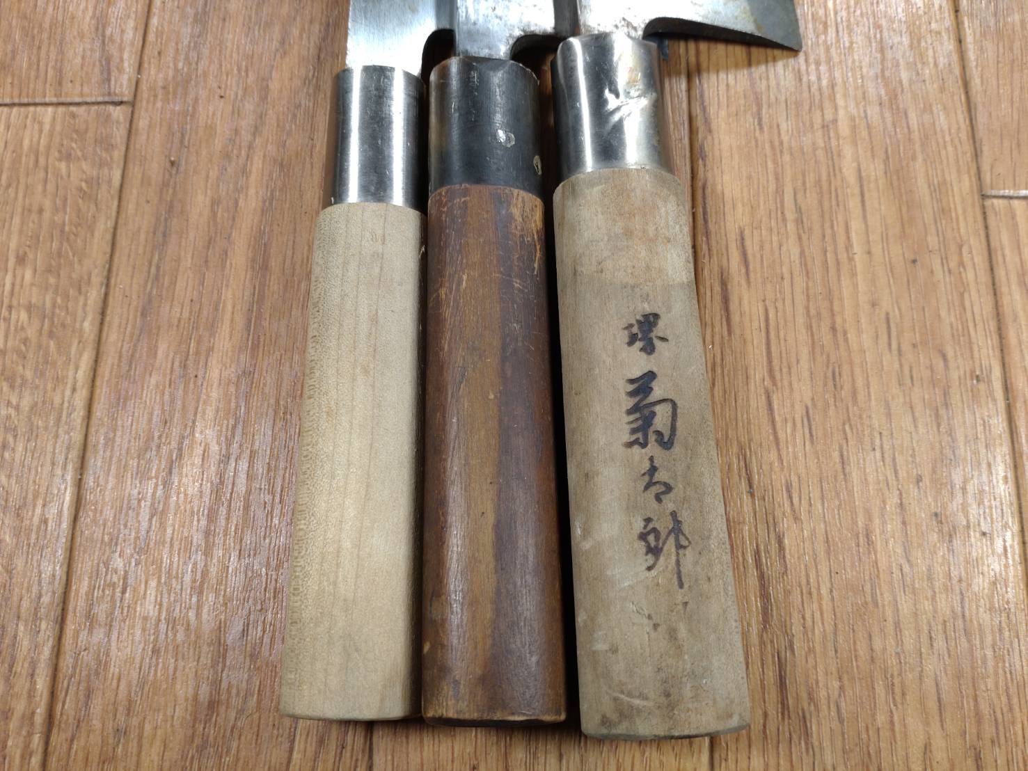 Japanese Chef's Kitchen Knife Set 3 Piece DEBA  Vintage from Japan HOCHO FF326