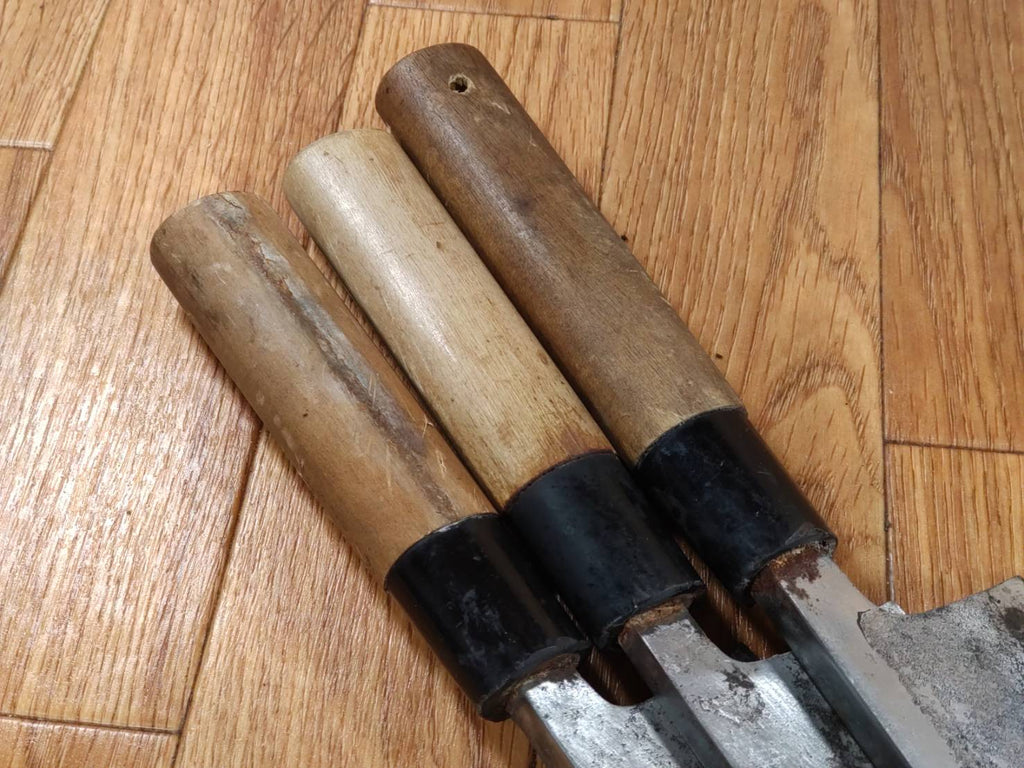Japanese Chef's Kitchen Knife Set 3 Piece DEBA  Vintage from Japan HOCHO PA148