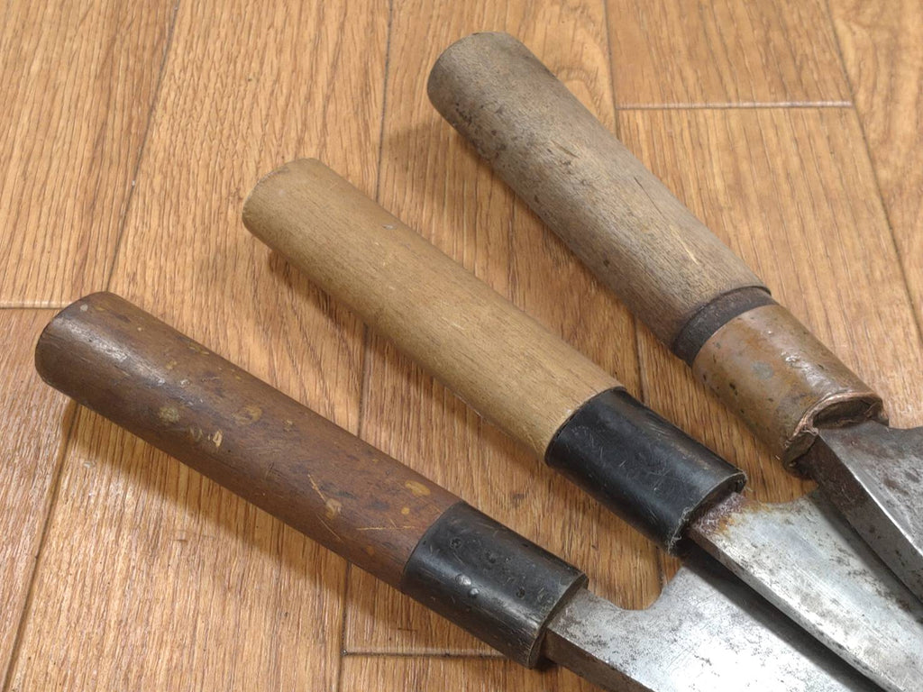 Japanese Chef's Kitchen Knife Set 3 Piece DEBA Vintage from Japan HOCHO GG957