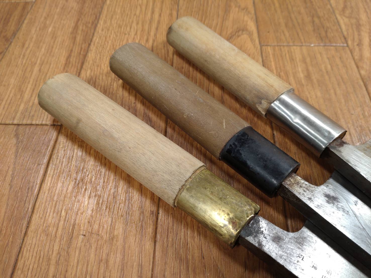 Japanese Chef's Kitchen Knife Set 3 Piece DEBA  Vintage from Japan HOCHO FF329