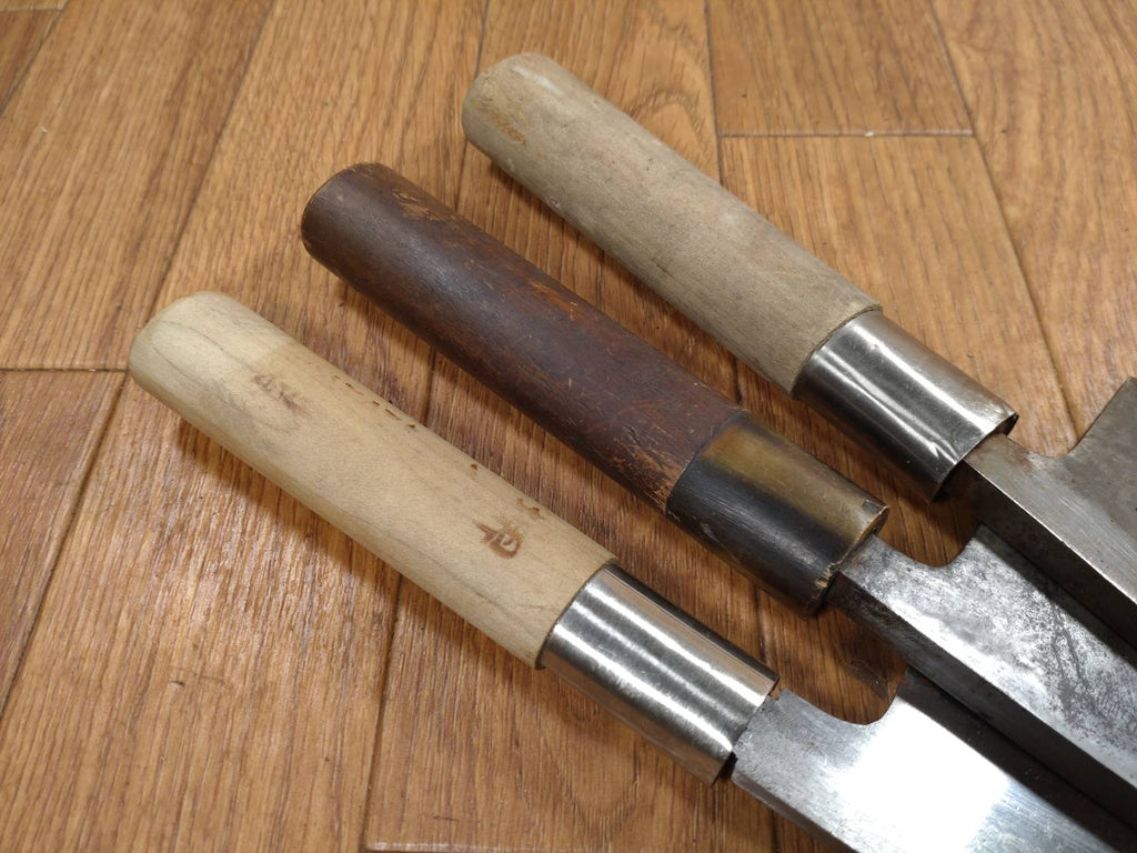 Japanese Chef's Kitchen Knife Set 3 Piece DEBA  Vintage from Japan HOCHO FF326