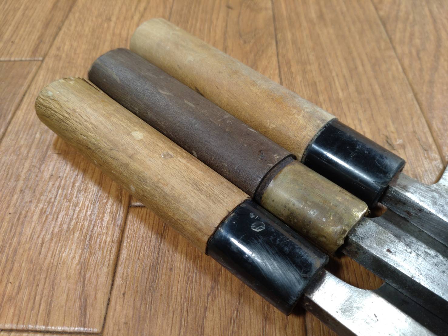 Japanese Chef's Kitchen Knife Set 3 Piece DEBA Vintage from Japan HOCHO BB246