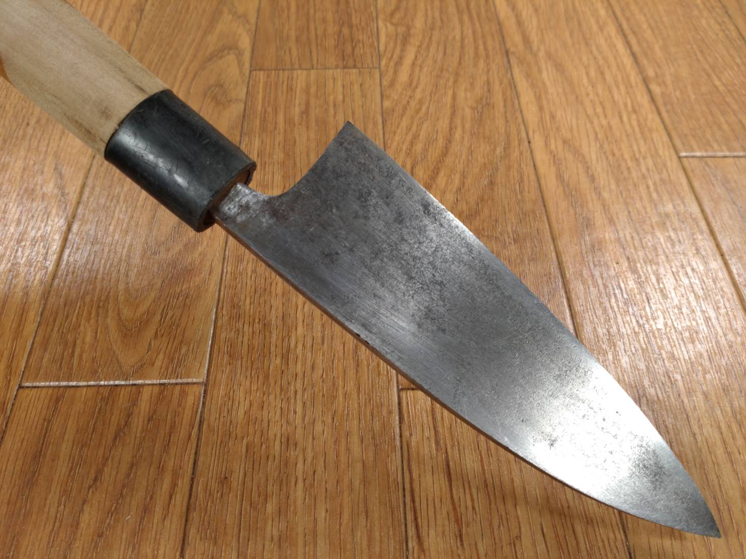Japanese Chef's Kitchen Knife DEBA Vintage hocho OLD Cleavers from Japan 144/277mm FF022
