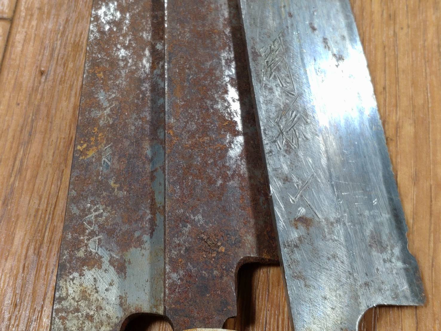 BROKEN DAMAGED Japanese Chef's Kitchen Knife Vintage from Japan HOCHO BB213
