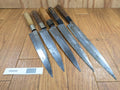 Japanese Chef's Kitchen Knife Set 5 Piece YANAGIBA DEBA Vintage from Japan HOCHO BB898