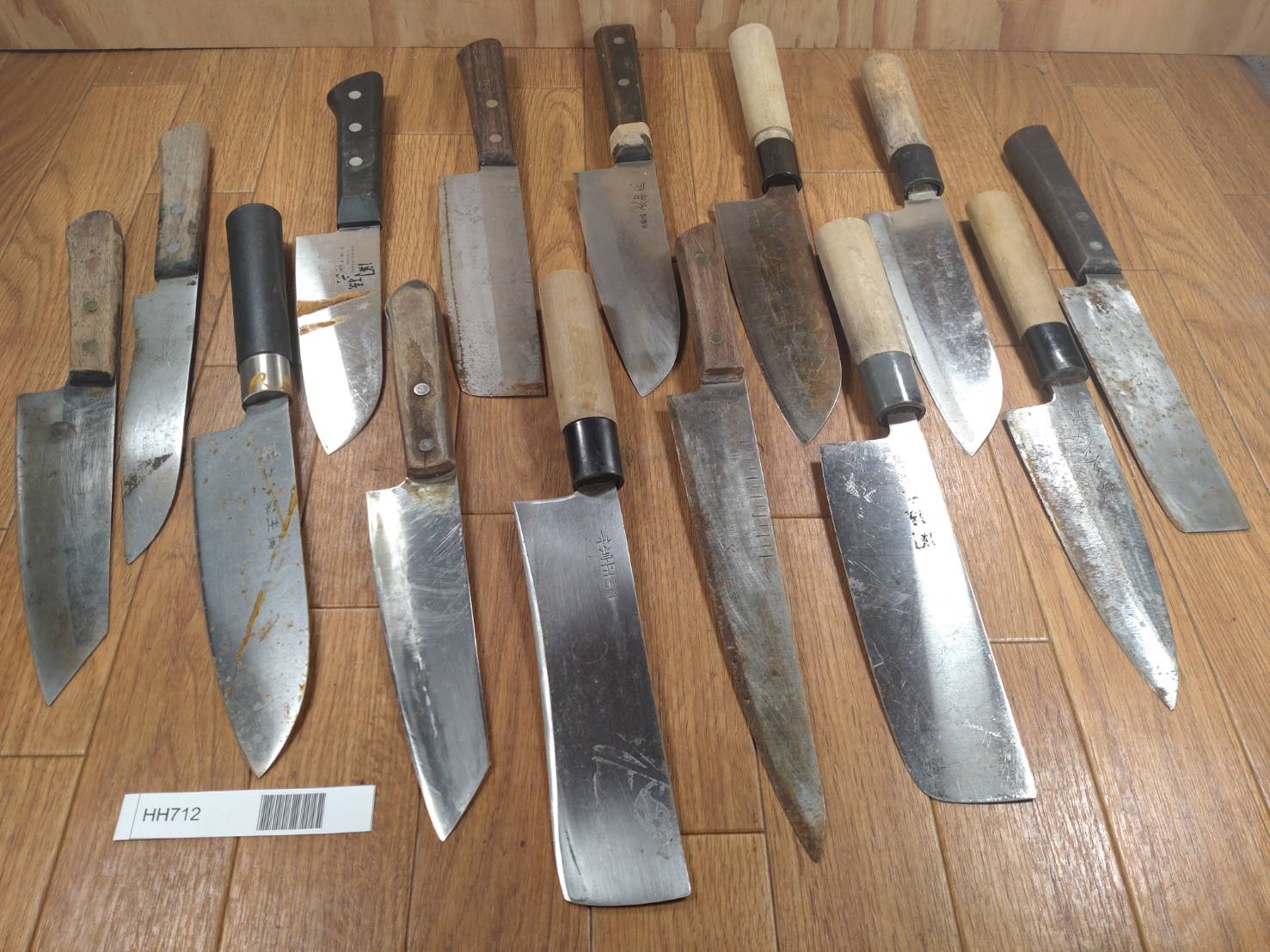 Damaged Lot of Japanese Chef's Kitchen Knives hocho set from Japan HH712