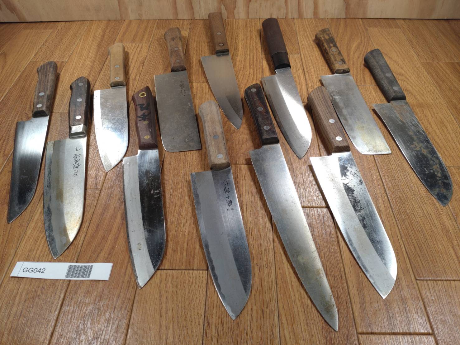 Damaged Lot of Japanese Chef's Kitchen Knives hocho set from GG042