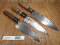 Japanese Chef's Kitchen Knife Set 3 Piece DEBA Vintage from Japan HOCHO GG957