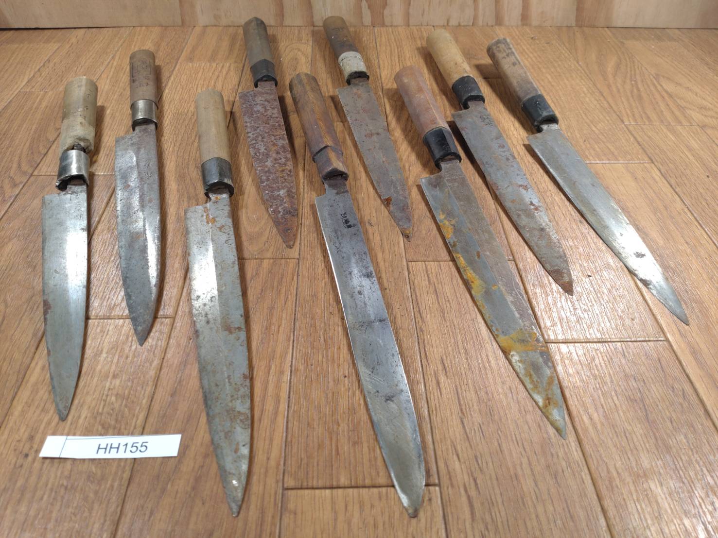 BROKEN DAMAGED Japanese Chef's Kitchen Knife Vintage from Japan HOCHO HH155