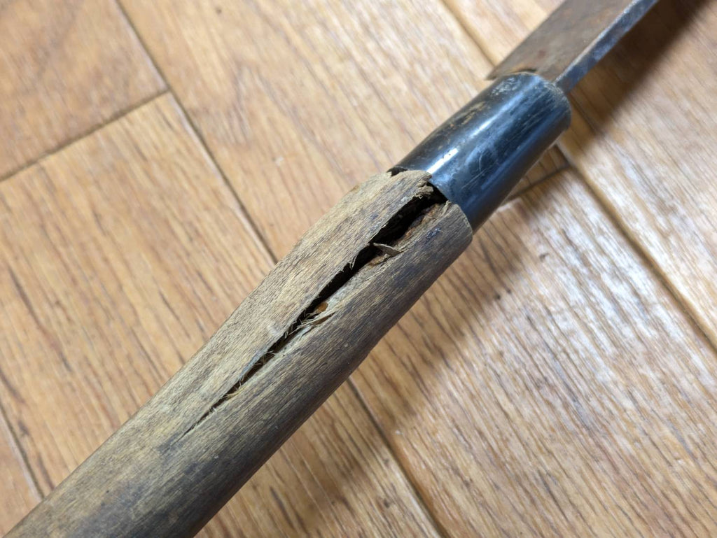 BROKEN DAMAGED Japanese Chef's Kitchen Knife Vintage from Japan HOCHO JJ401