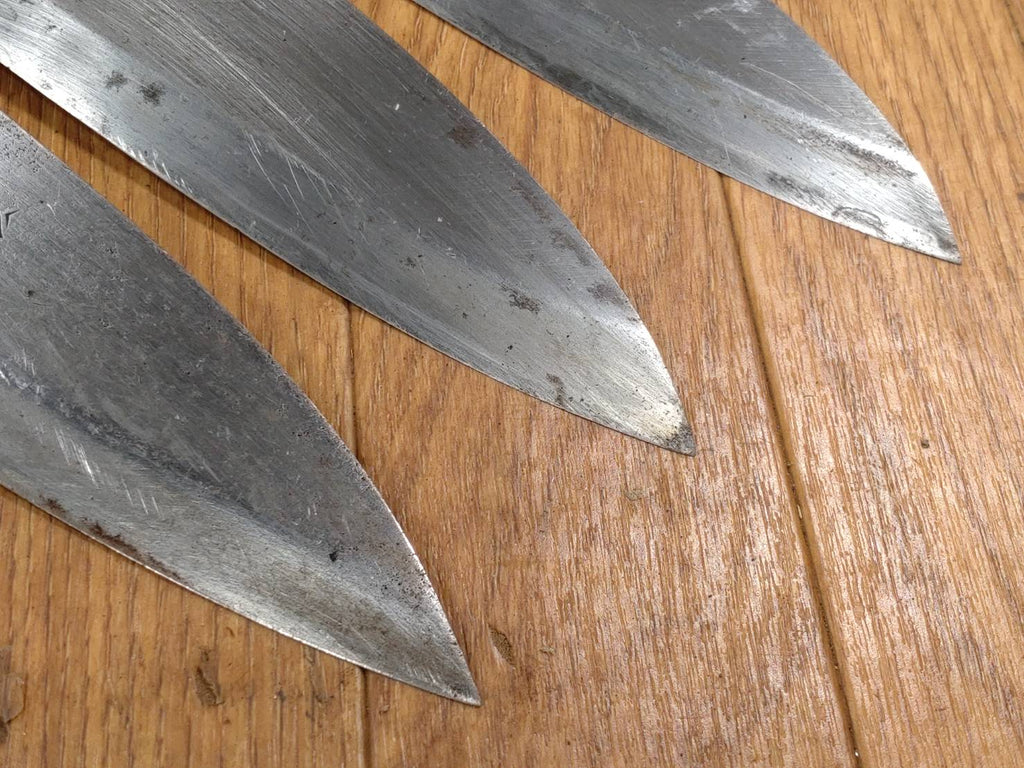 Japanese Chef's Kitchen Knife Set 3 Piece DEBA Vintage from Japan HOCHO FF338