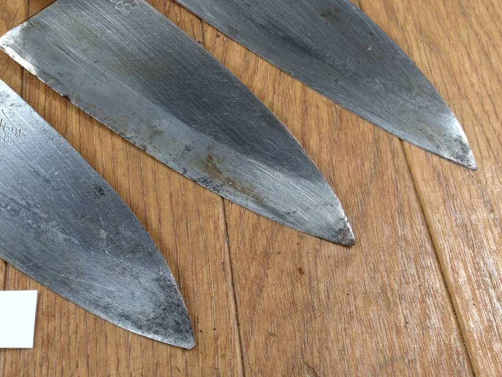Japanese Chef's Kitchen Knife Set 3 Piece DEBA Vintage from Japan HOCHO HH586