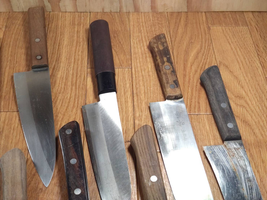 Damaged Lot of Japanese Chef's Kitchen Knives hocho set from GG042