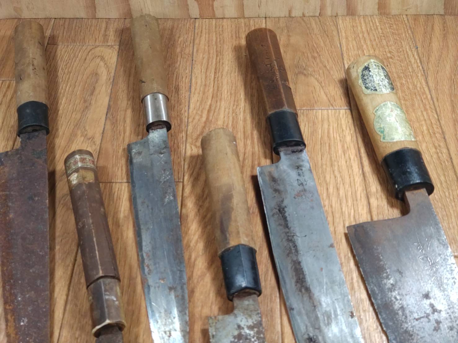 BROKEN DAMAGED Japanese Chef's Kitchen Knife Vintage from Japan HOCHO BB213