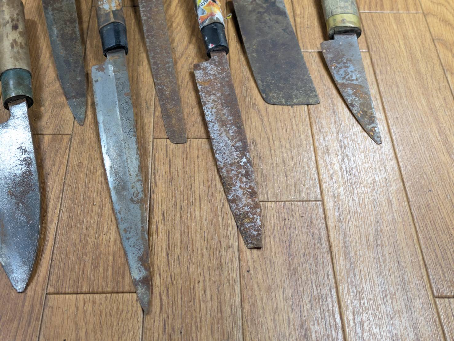 BROKEN DAMAGED Japanese Chef's Kitchen Knife Vintage from Japan HOCHO JJ400