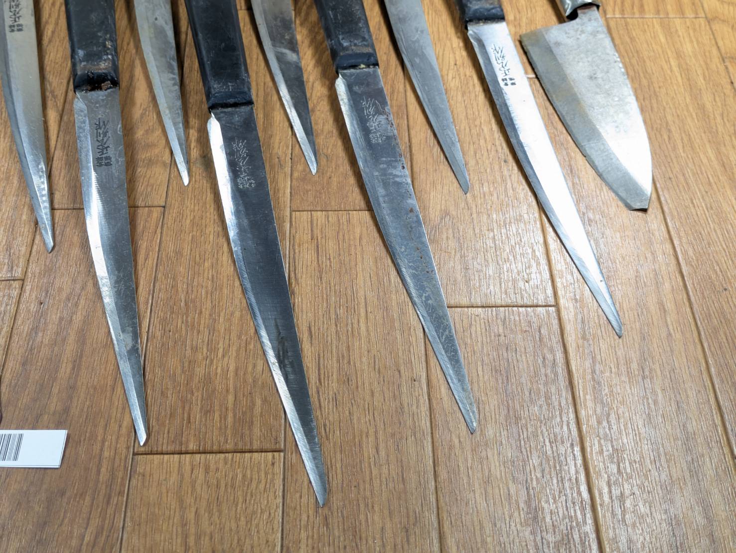 Damaged Lot of Japanese Chef's Kitchen Knives hocho set from Japan JJ463