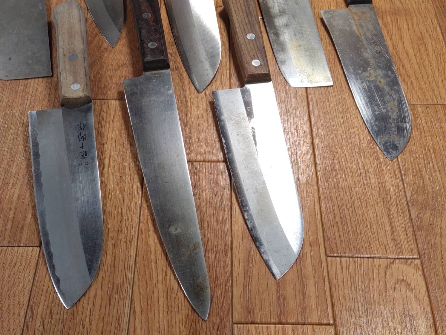 Damaged Lot of Japanese Chef's Kitchen Knives hocho set from GG042