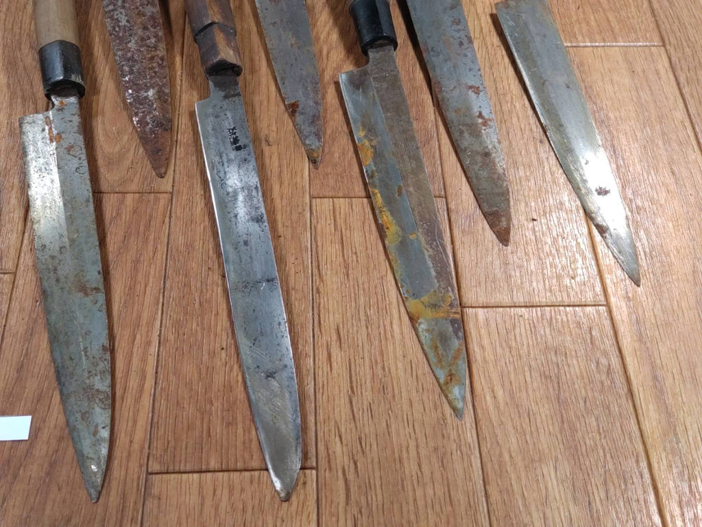 BROKEN DAMAGED Japanese Chef's Kitchen Knife Vintage from Japan HOCHO HH155