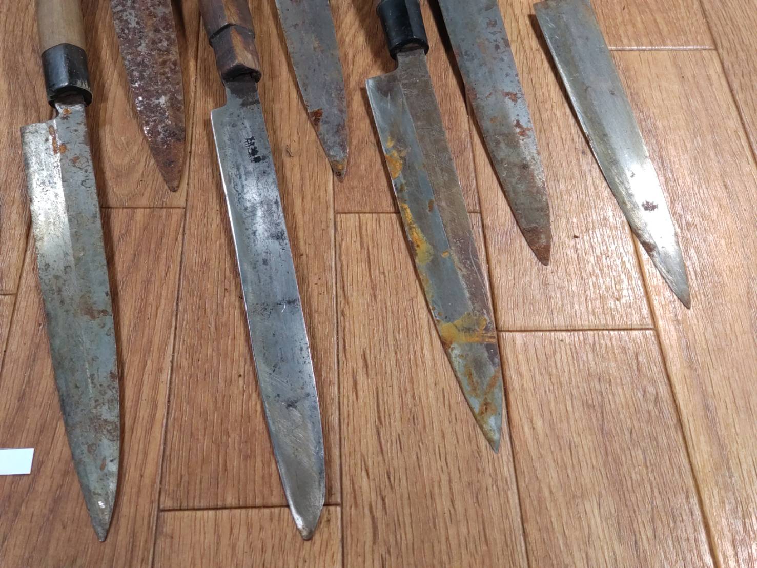 BROKEN DAMAGED Japanese Chef's Kitchen Knife Vintage from Japan HOCHO HH155