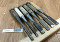 Japanese vintage chisel tataki Nomi Japan Signed Old 9.10.15.15.16.18mm UU327