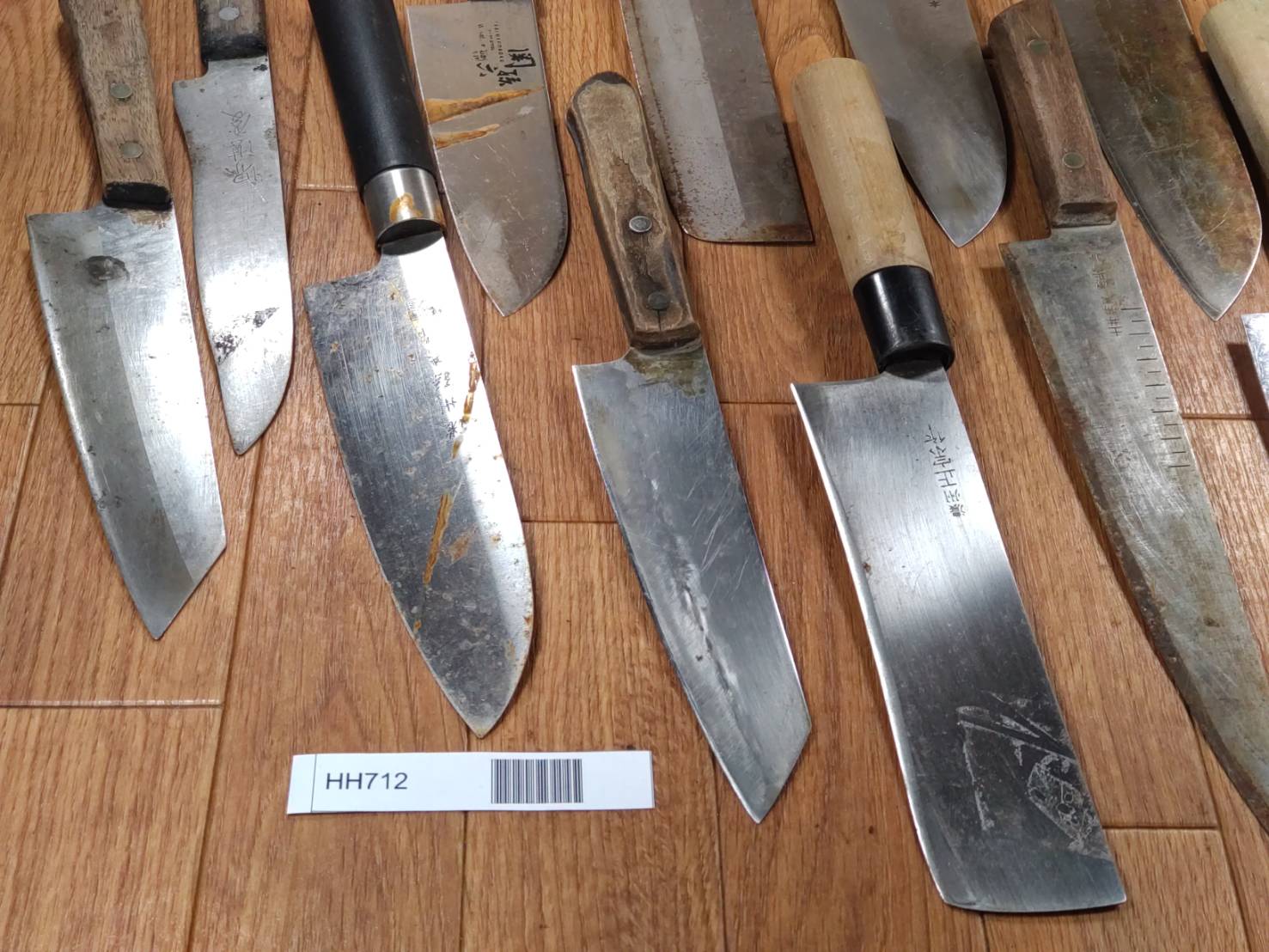 Damaged Lot of Japanese Chef's Kitchen Knives hocho set from Japan HH712