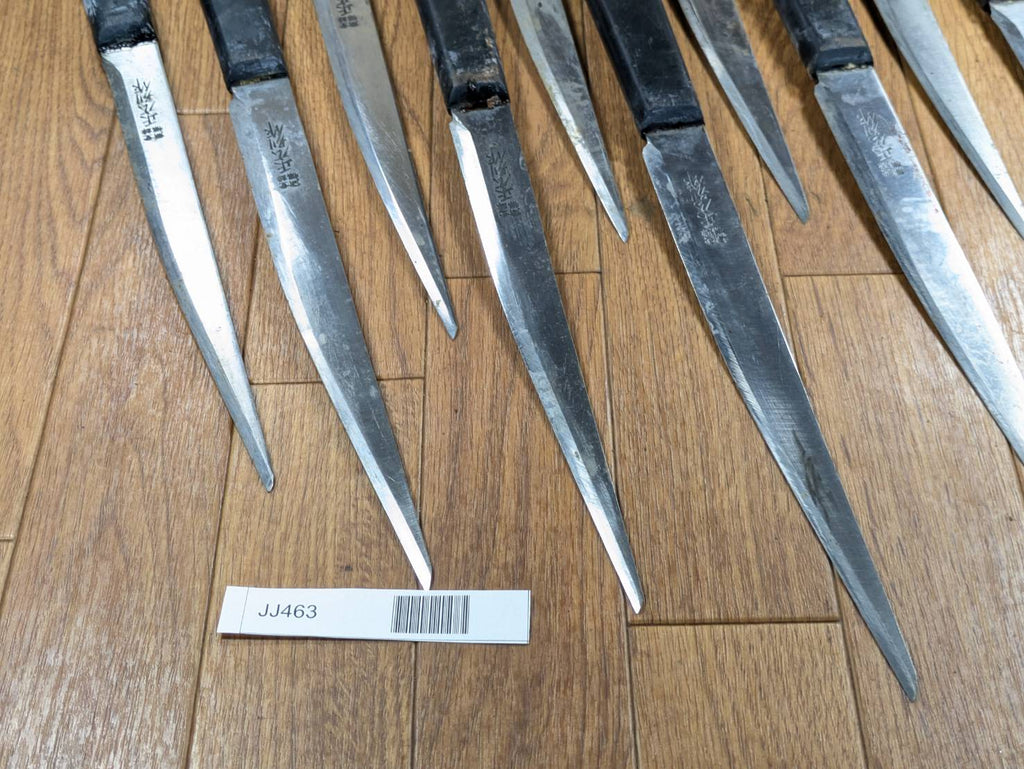 Damaged Lot of Japanese Chef's Kitchen Knives hocho set from Japan JJ463