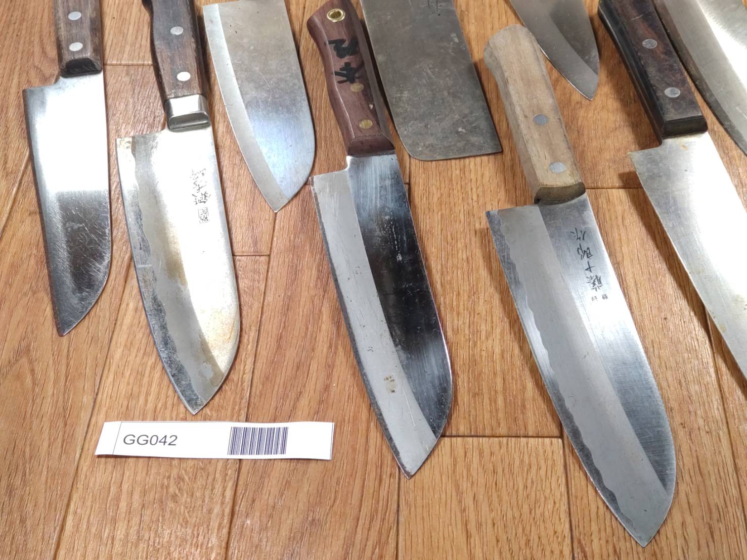 Damaged Lot of Japanese Chef's Kitchen Knives hocho set from GG042