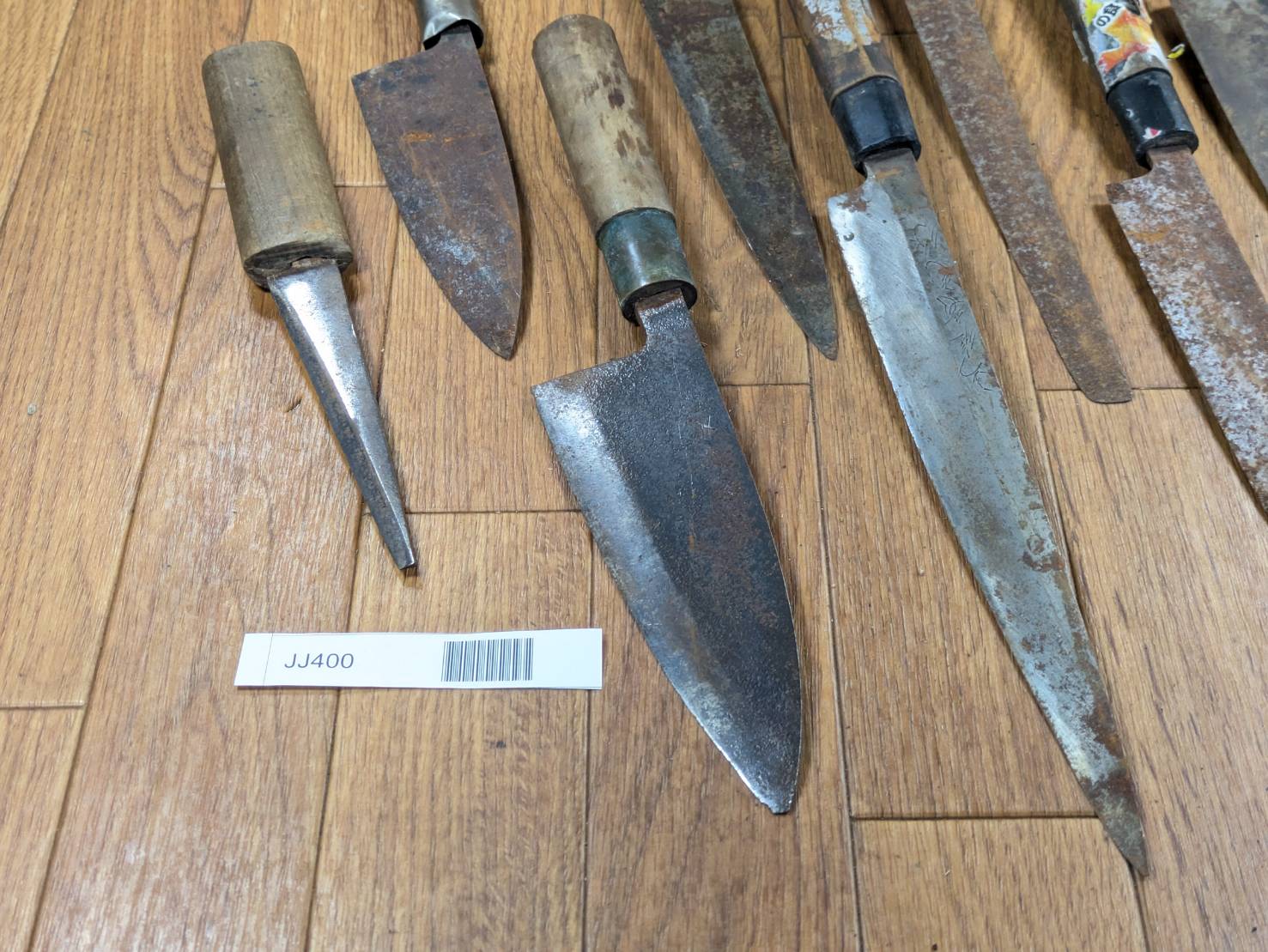 BROKEN DAMAGED Japanese Chef's Kitchen Knife Vintage from Japan HOCHO JJ400