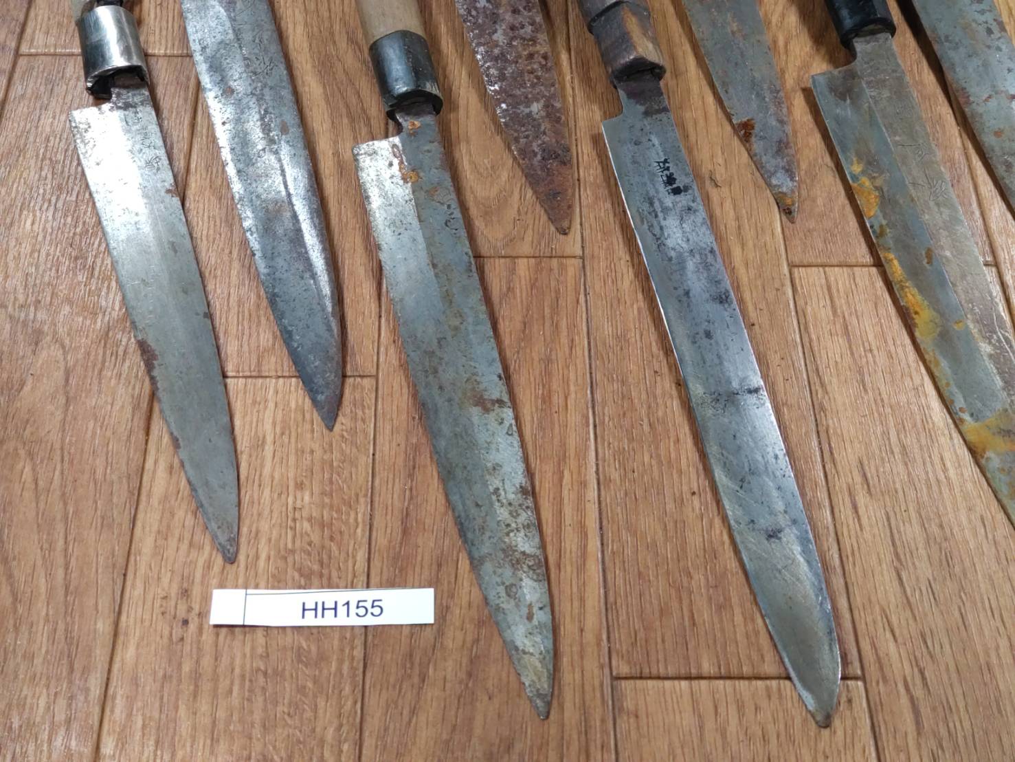 BROKEN DAMAGED Japanese Chef's Kitchen Knife Vintage from Japan HOCHO HH155