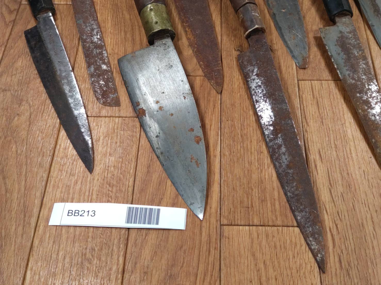 BROKEN DAMAGED Japanese Chef's Kitchen Knife Vintage from Japan HOCHO BB213