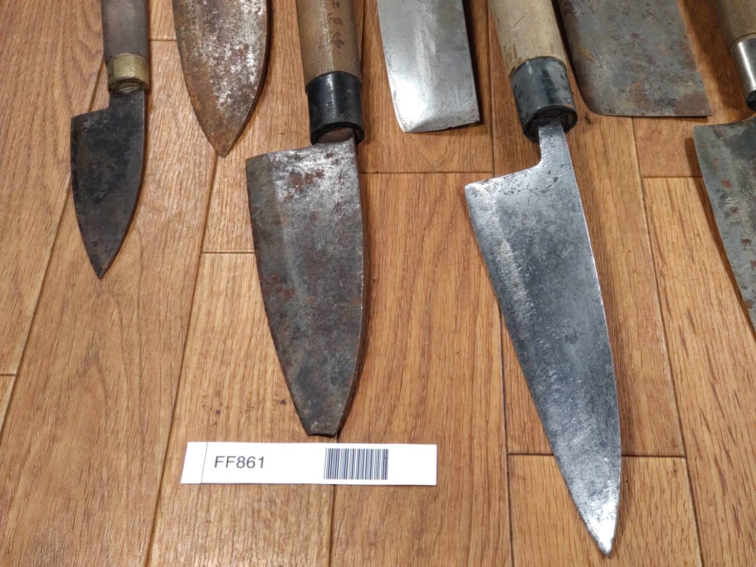 BROKEN DAMAGED Japanese Chef's Kitchen Knife Vintage from Japan HOCHO FF861