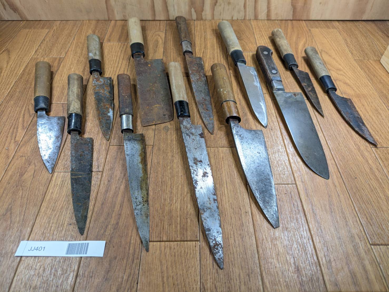 BROKEN DAMAGED Japanese Chef's Kitchen Knife Vintage from Japan HOCHO JJ401