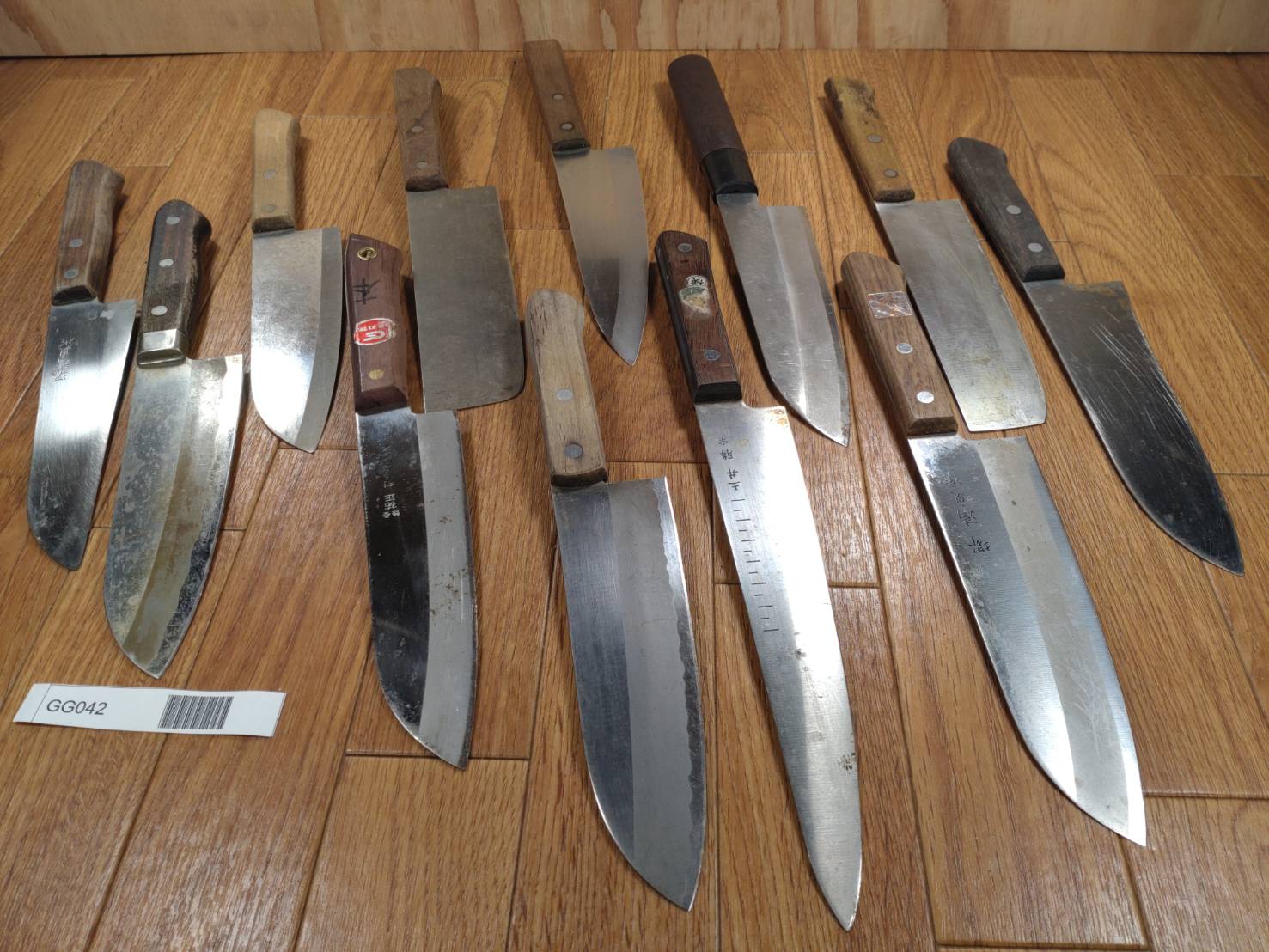 Damaged Lot of Japanese Chef's Kitchen Knives hocho set from GG042