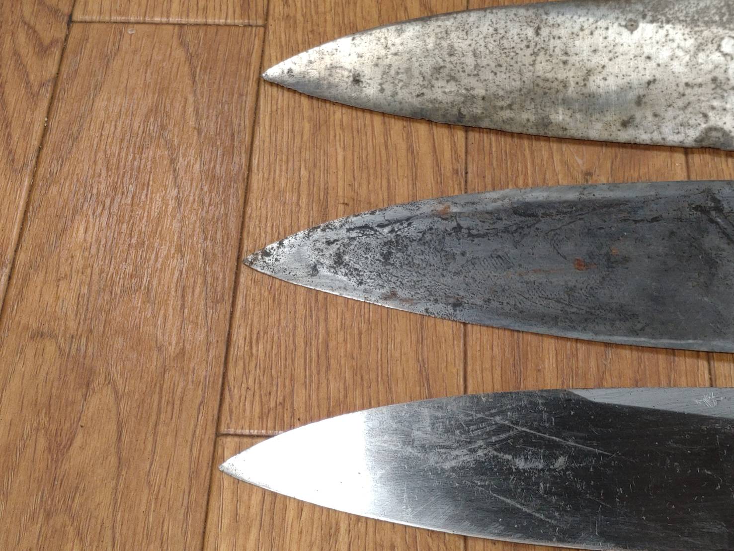 Japanese Chef's Kitchen Knife Set 3 Piece DEBA  Vintage from Japan HOCHO FF326